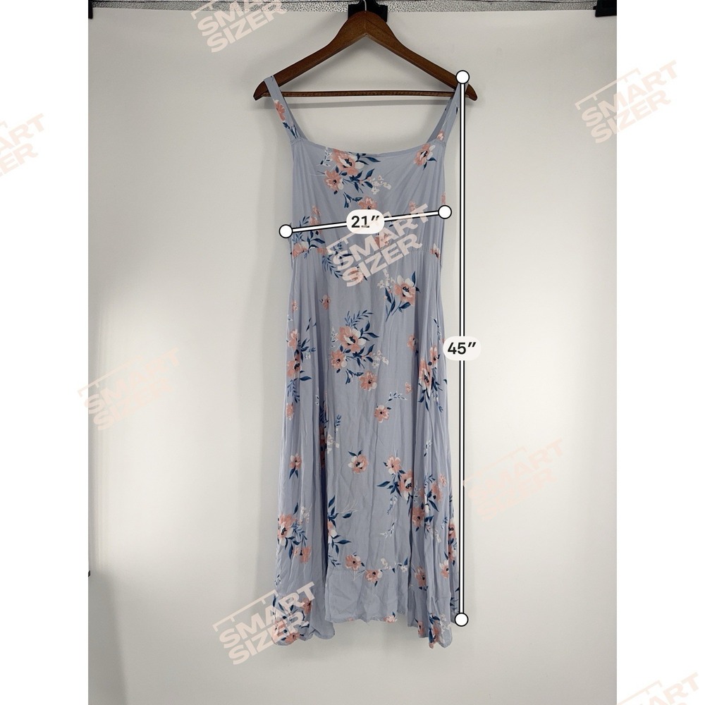 Torrid Purple Blue Dress Size 2 2X Floral Faux Wrap Asymmetrical Fairy Cottage - Picture 6 of 10